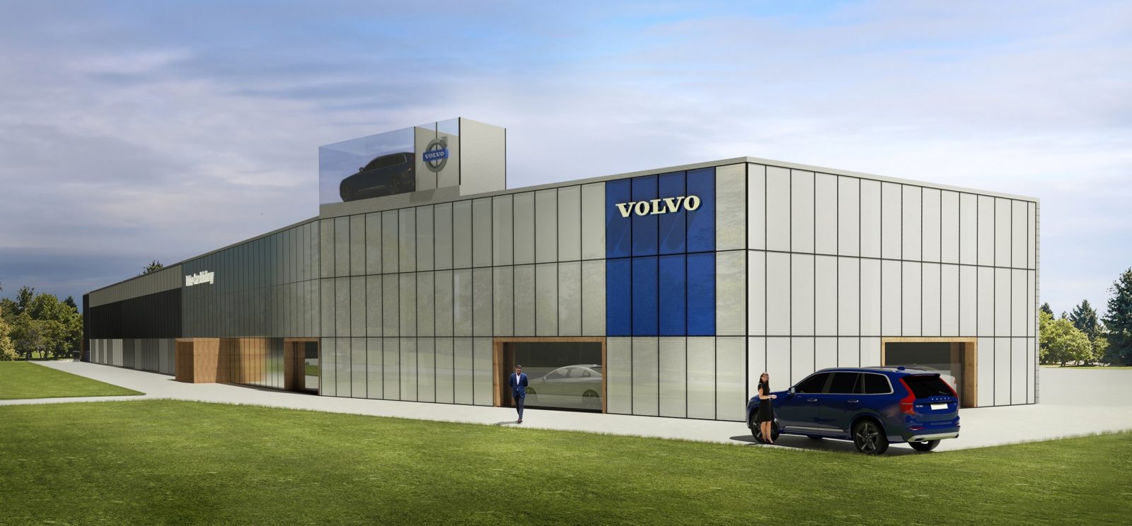 Przebudowa i rozbudowa salonu samochodowego Volvo Wrocław