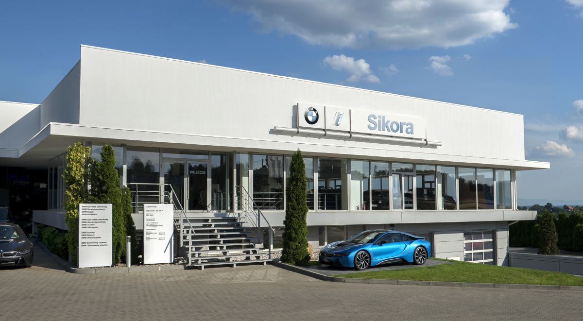 Przebudowa salonu BMW Sikora Mikołów