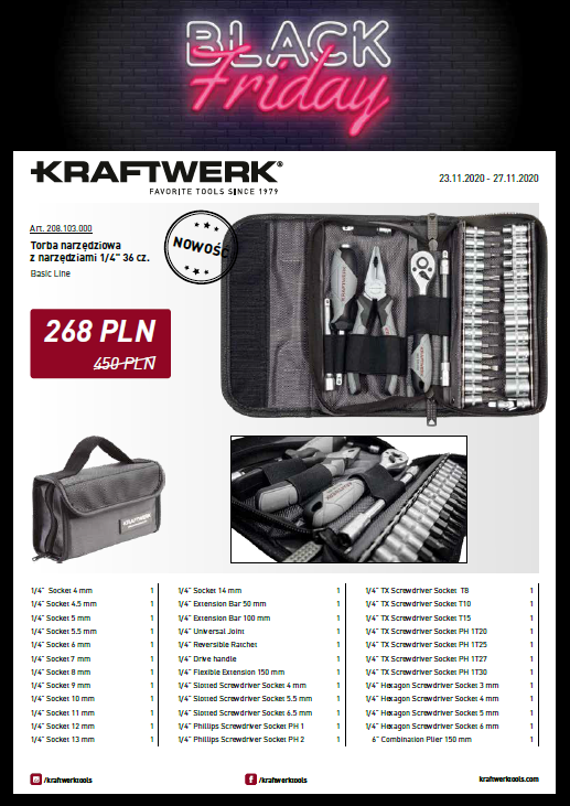 Kraftwerk Black Friday 2020